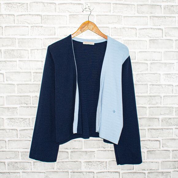FRONTROW x RECTO Color Block Open Cardigan Sweater Fits L - Picture 8 of 11